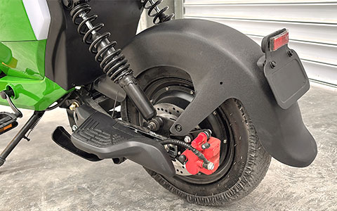 Electric Bike | Rear Wheel & Suspension Detail U2 Electric Motorcycle Details (4)