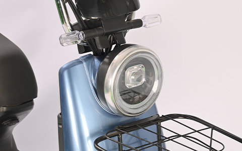 Electric Bike | Dual LED Colorful Headlight Feature High-Brightness Dual-Light System