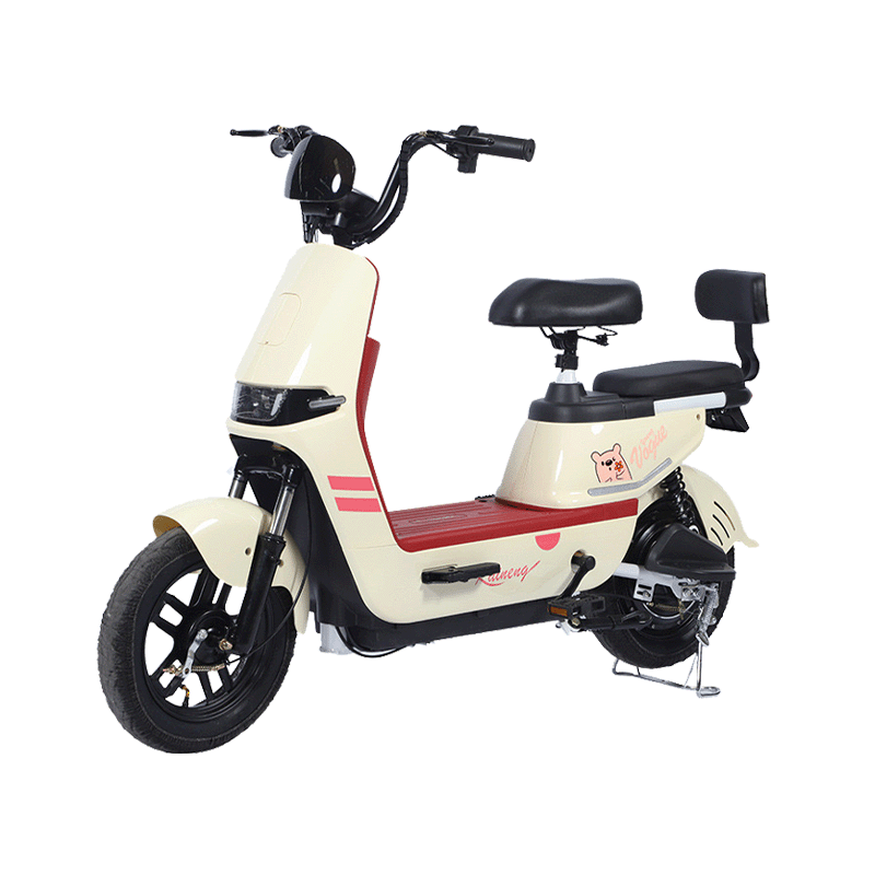 Urban Commute 14" Tire LED Display Electric City Bike with Side Moving Light