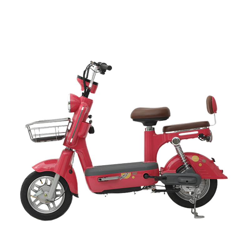 Modern Multi - Color Electric City Bike with Extended Seat & Multiple Features