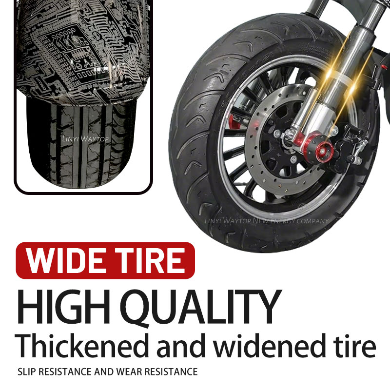 Electric Motorcycle Compact Urban Disc Brake &Widening and thickening tires