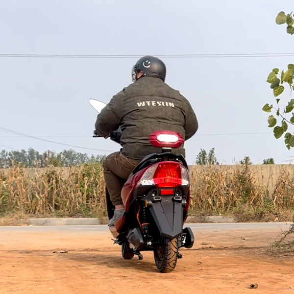 electric motorcycle-Rural-road-cycling