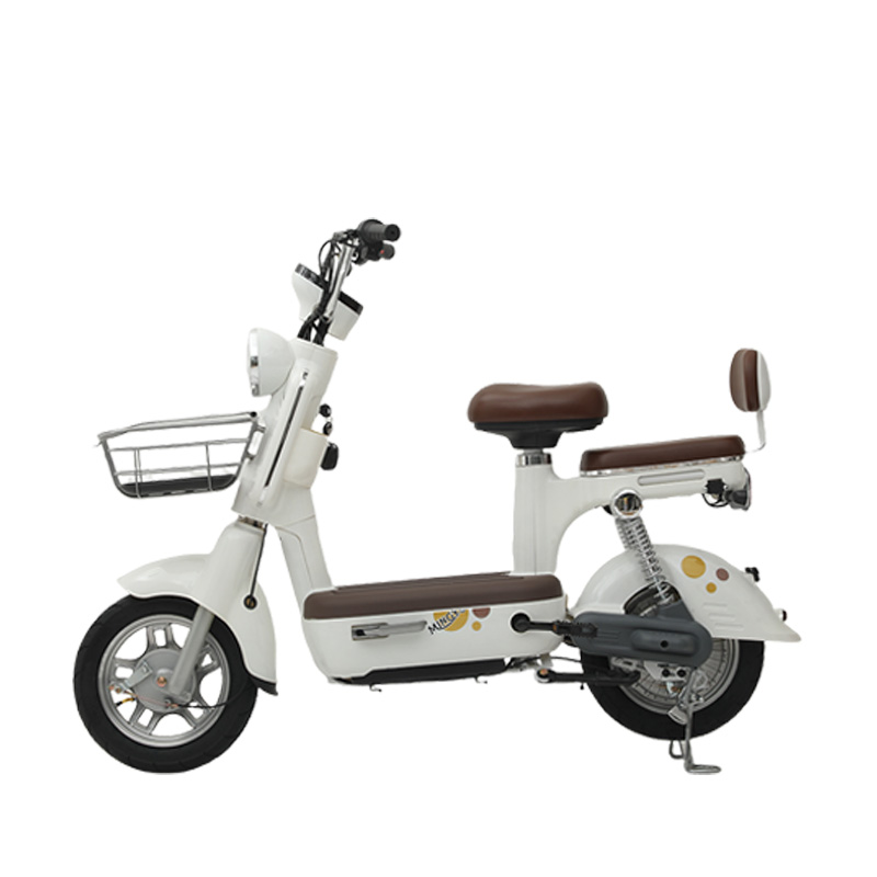 Modern Multi - Color Electric City Bike with Extended Seat & Multiple Features