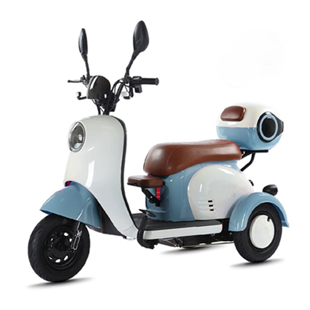 V1 650W 48V/60V Electric Tricycle with Comfortable Seat & Foldable Child Seat