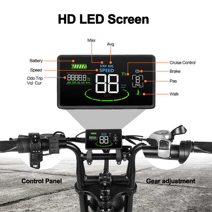 N1 1000W Lithium Battery Electric Mountain Bike with Double Oil Disc Brake