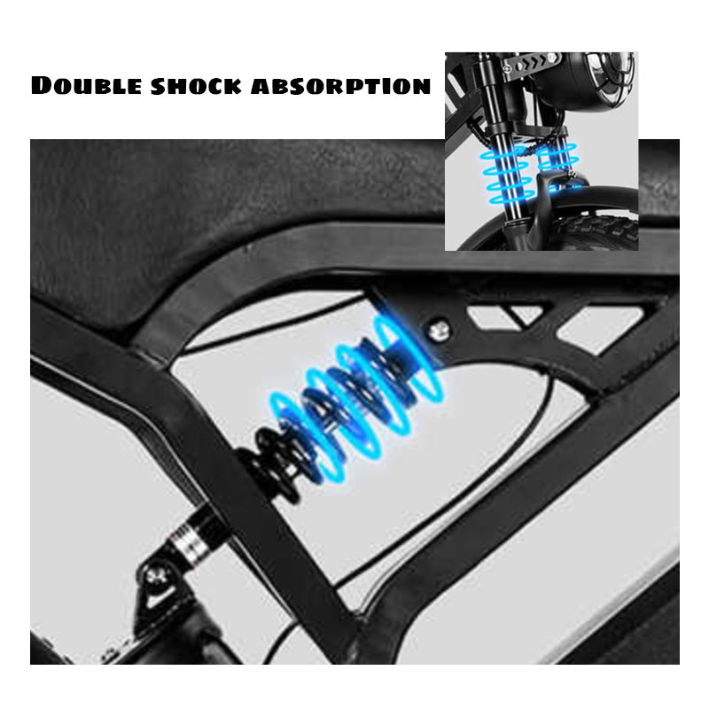 N1 1000W Lithium Battery Electric Mountain Bike with Double Oil Disc Brake