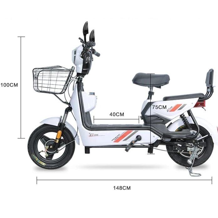 JY Electric City Bike | Dynamic Skeleton & Thickened Pipe Stable Electric City Bicycle