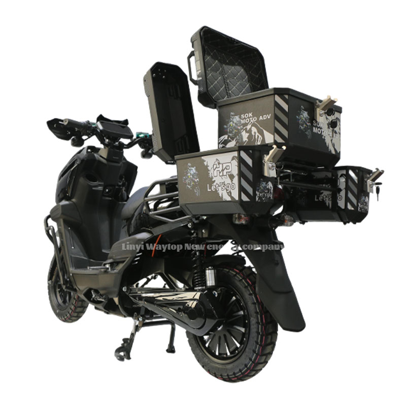 TK Electric Motorcycle - Adventure Style Electric Scooter with Dual Disc Brakes & 1200W Motor