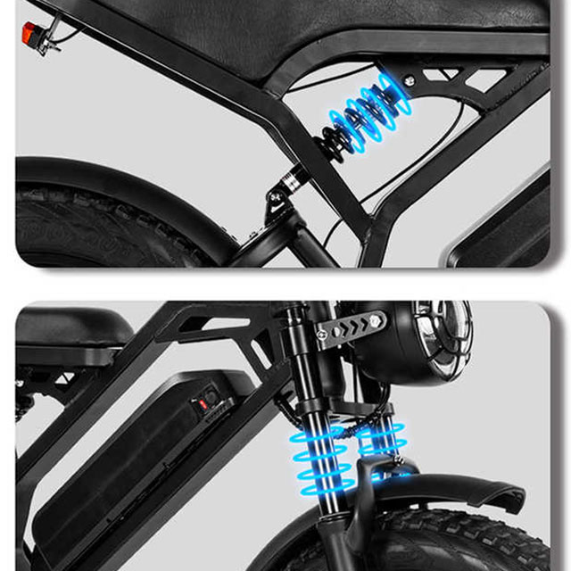 N1 1000W Lithium Battery Electric Mountain Bike with Double Oil Disc Brake