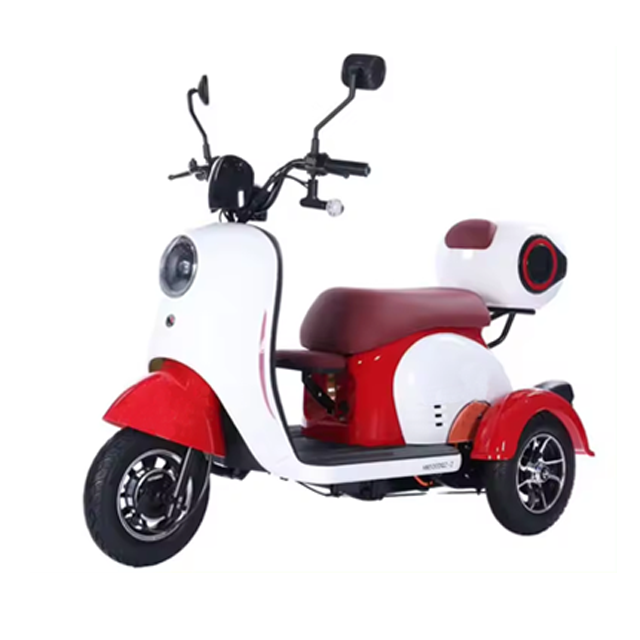 V1 650W 48V/60V Electric Tricycle with Comfortable Seat & Foldable Child Seat