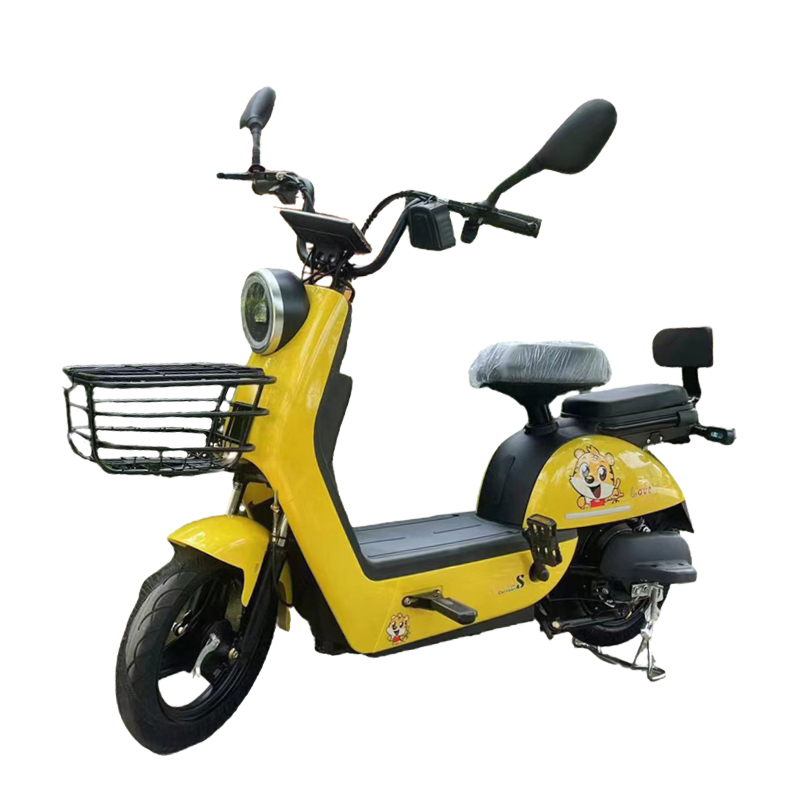 JKC Electric City Bike with Enlarged Basket & LCD Screen
